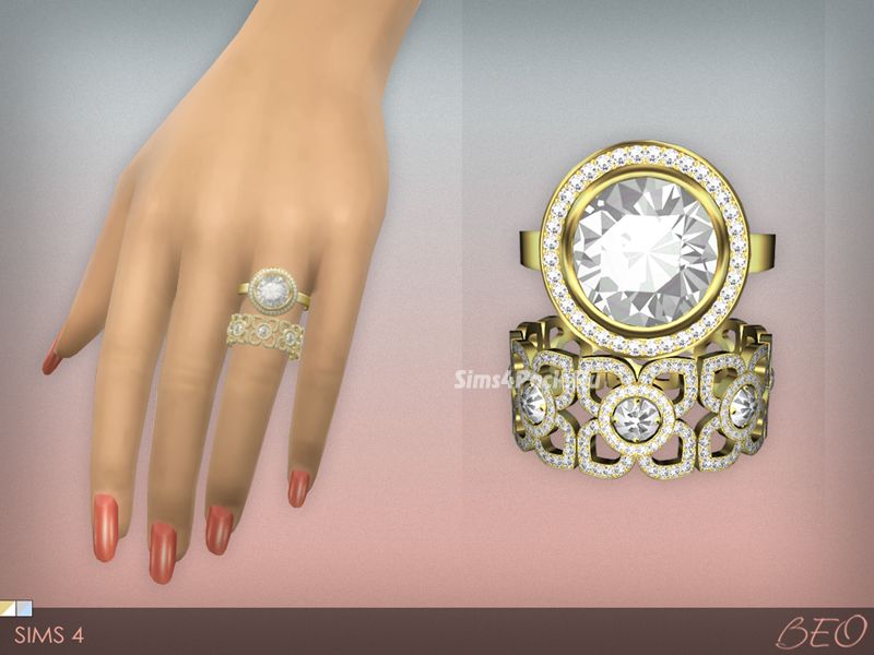 Комплект колец "DIAMOND RINGS SET"