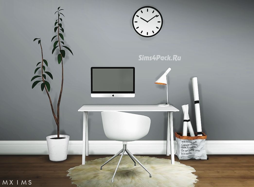 Рабочий кабинет в минималистичном стиле "Various Designer Furnitures"