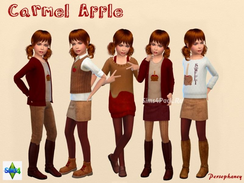 Набор одежды и обуви для детей "Caramel Apple Set"