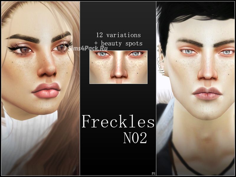 Набор веснушек и родинок "Freckles N02"