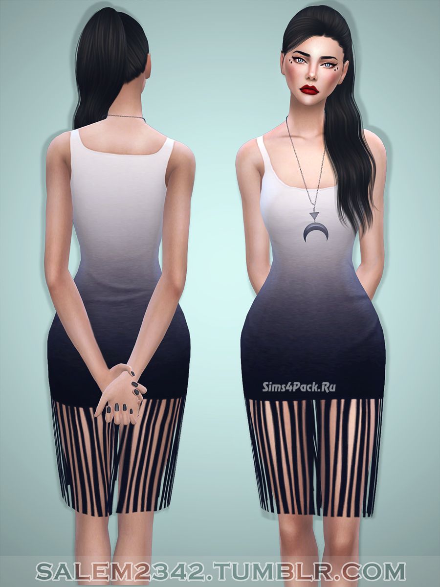 Платье "Fringe Tank Dress"