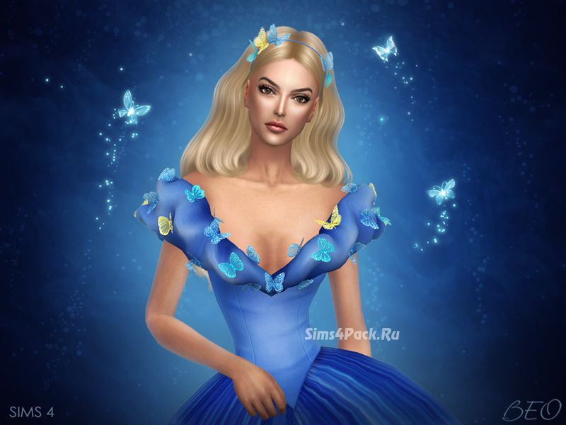 Платье Золушки "CINDERELLA (2015) - BUTTERFLIES DRESS"