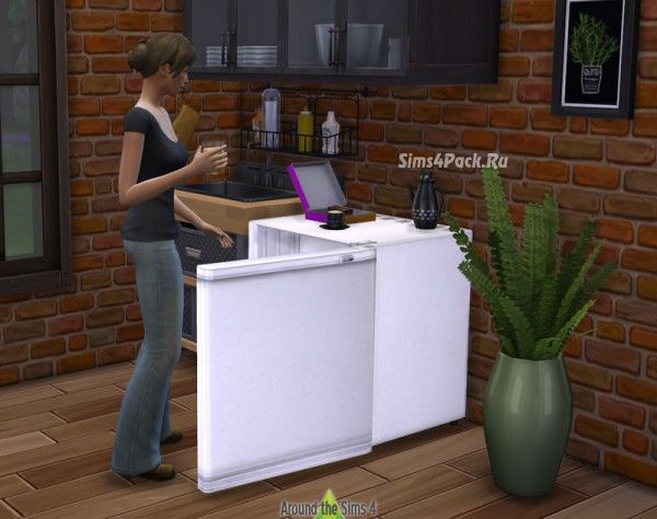 Мини-холодильник "Sims 2 University Mini-Fridge"
