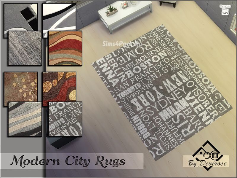 Набор ковров "Modern City Rugs Set"