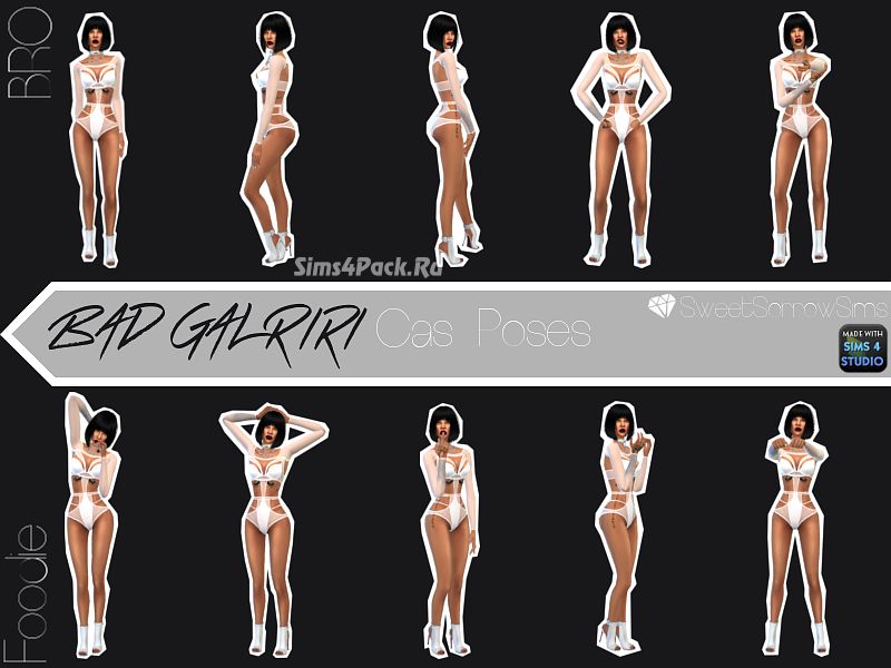 Позы "BAD GAL RIRI CAS POSES"
