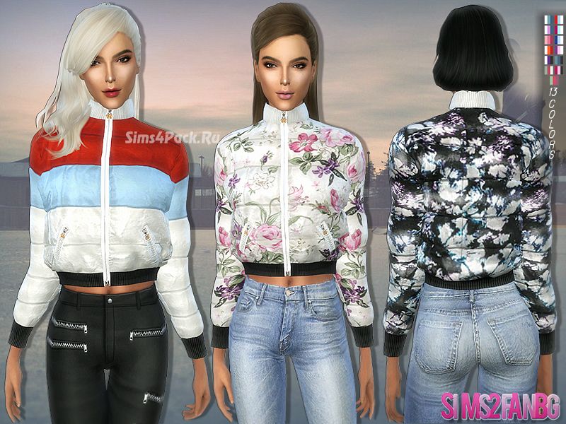 Женская куртка "167 - Colorful Padded Jacket"