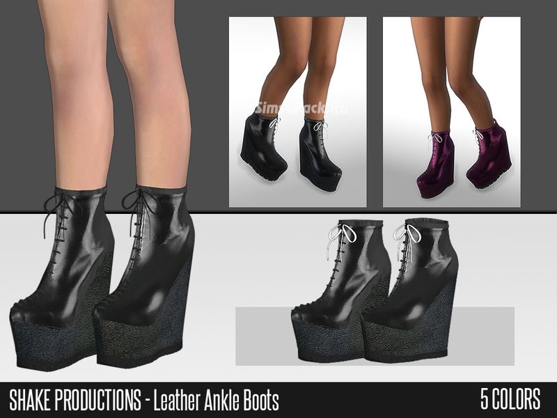 Ботильоны "Leather Ankle Boots"