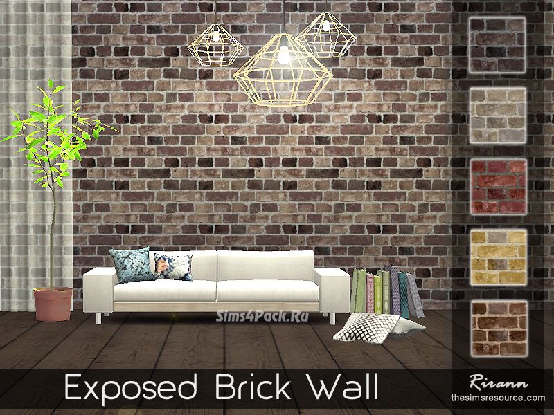 Настенное покрытие "Exposed Brick Wall"
