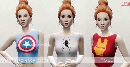 Супергеройский топ "SUPERHERO CROP T-SHIRTS"