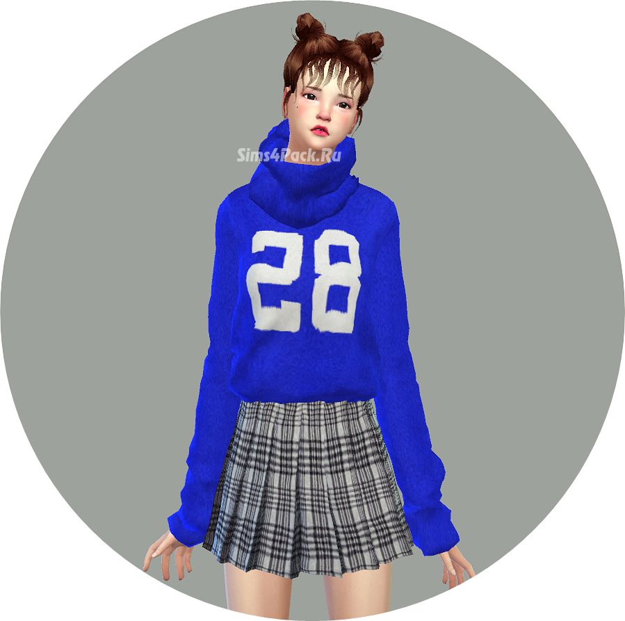 Свитер "short turtleneck sweater"