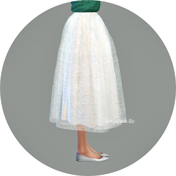 Юбка "voluminous long flare skirt"