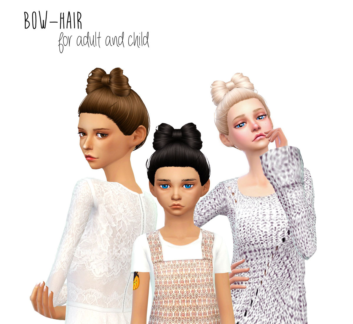 Прическа для женщин и девочек "Bow Hair"