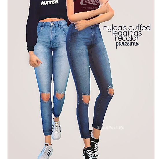 Джинсы "cuffed jeans"