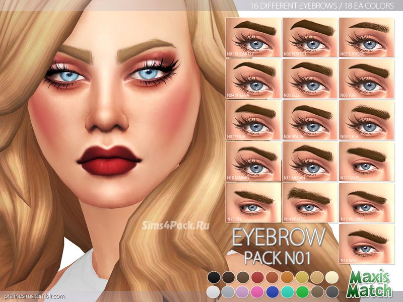 Набор бровей "Maxis Match Eyebrow Pack N01"