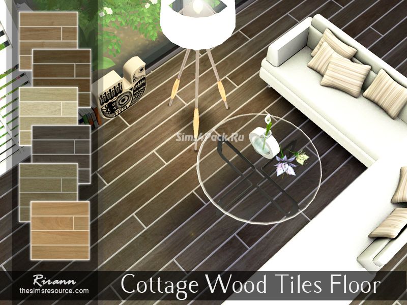 Напольное покрытие "Cottage Wood Tiles Floor"