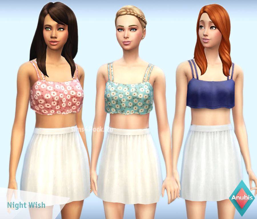 Комплект "NIGHT WISH - Crop Top Dress"