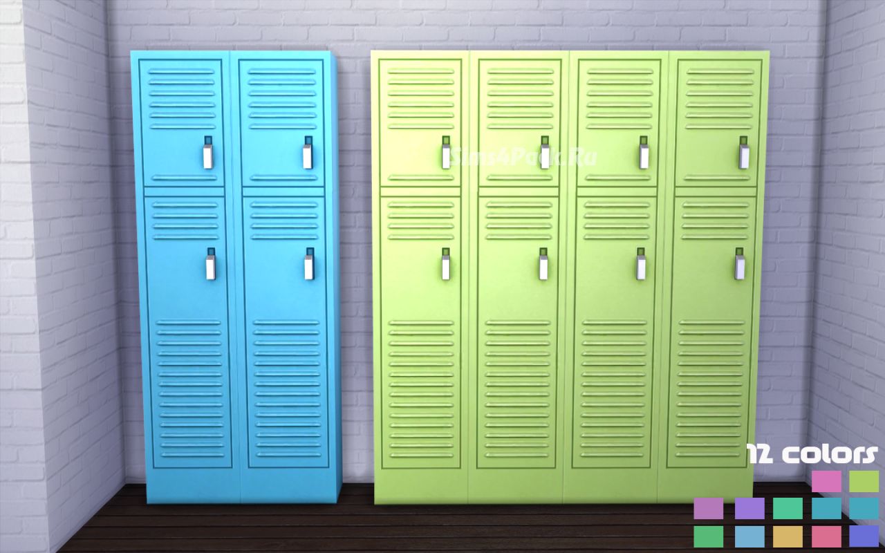 Шкафчики "Gym Lockers in 12 Nyren Kosmik Colors"