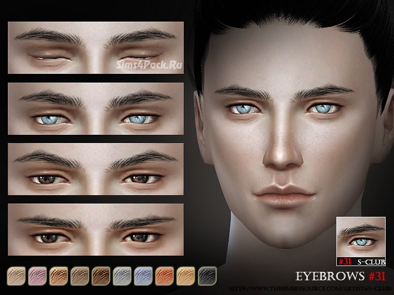 Брови "WM thesims4 Eyebrows31 M"