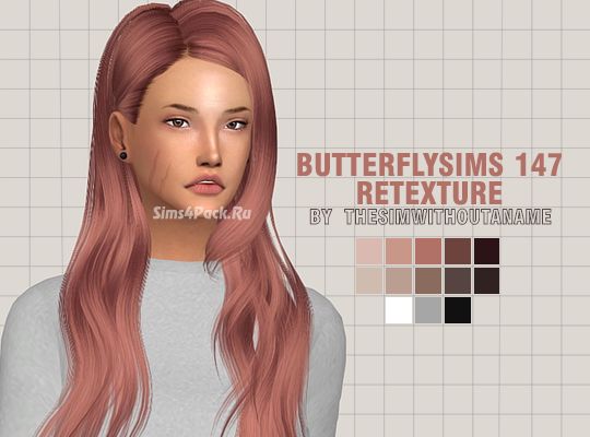 Женская прическа "Butterflysims147 Retexture"