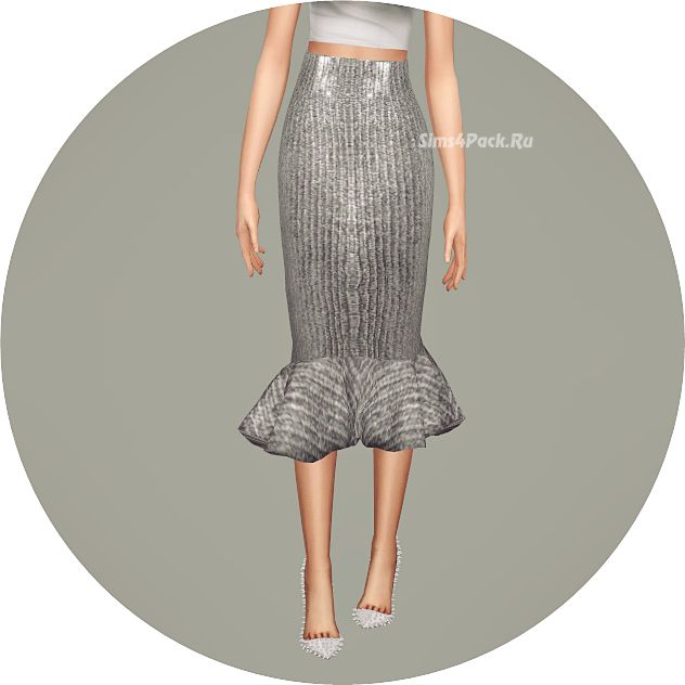 Юбка "Mermaid Line Midi-Skirt v2.single colors"