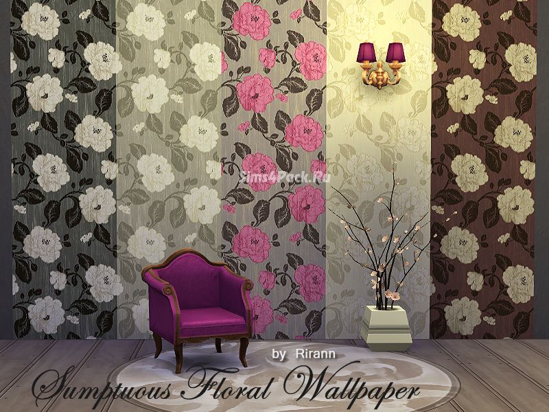 Настенное покрытие "Sumptuous Floral Wallpaper"