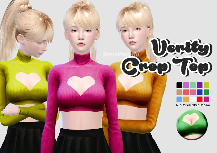 Топ "Sentate - Verity Cropped Polo Neck Recolors"