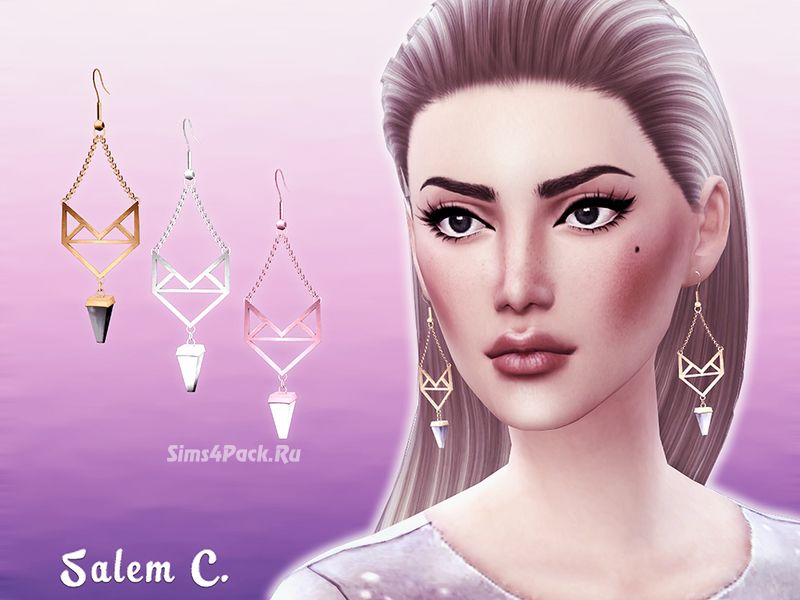 Серьги "Winged Stone Earrings"
