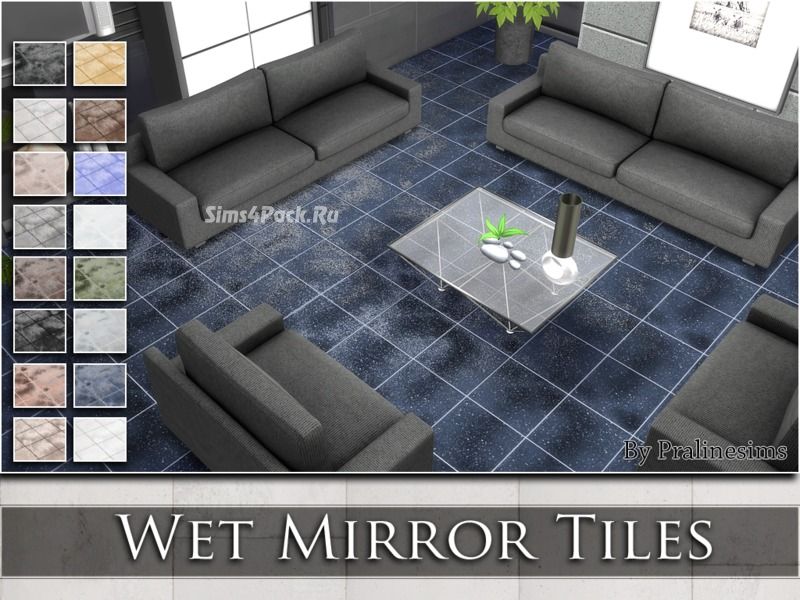 Напольное покрытие "Wet Mirror Tiles"