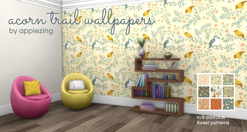Набор настенных покрытий "Acorn Trail Wallpapers"