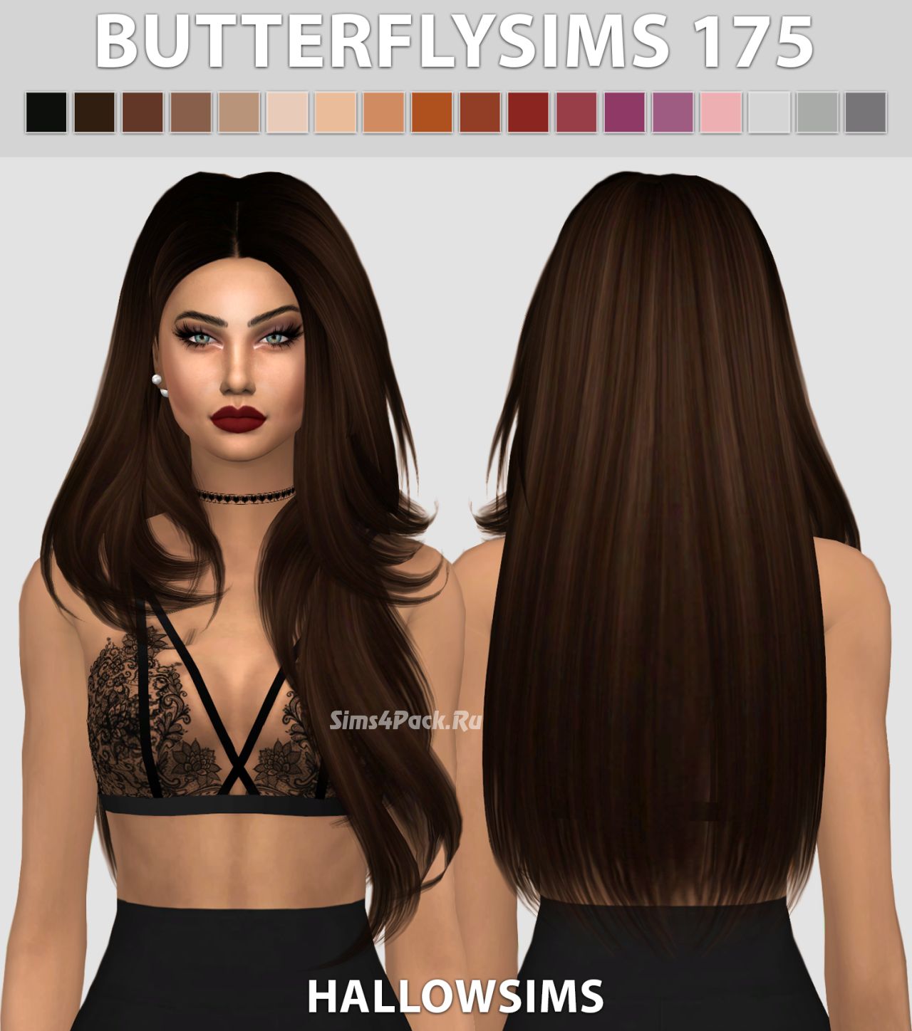 Прическа "ButterflySims 175"