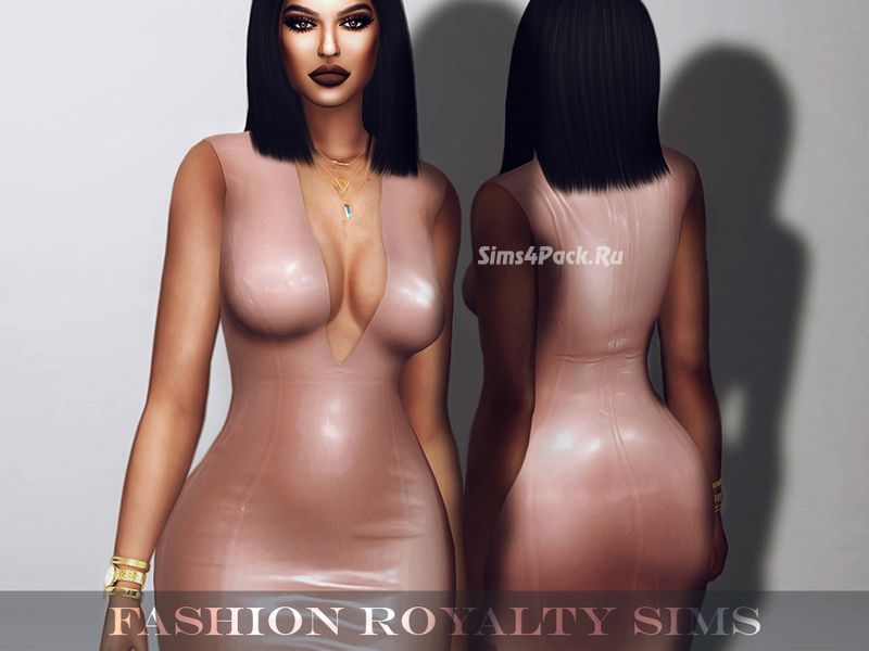 Платье "Kim K Latex Dress"