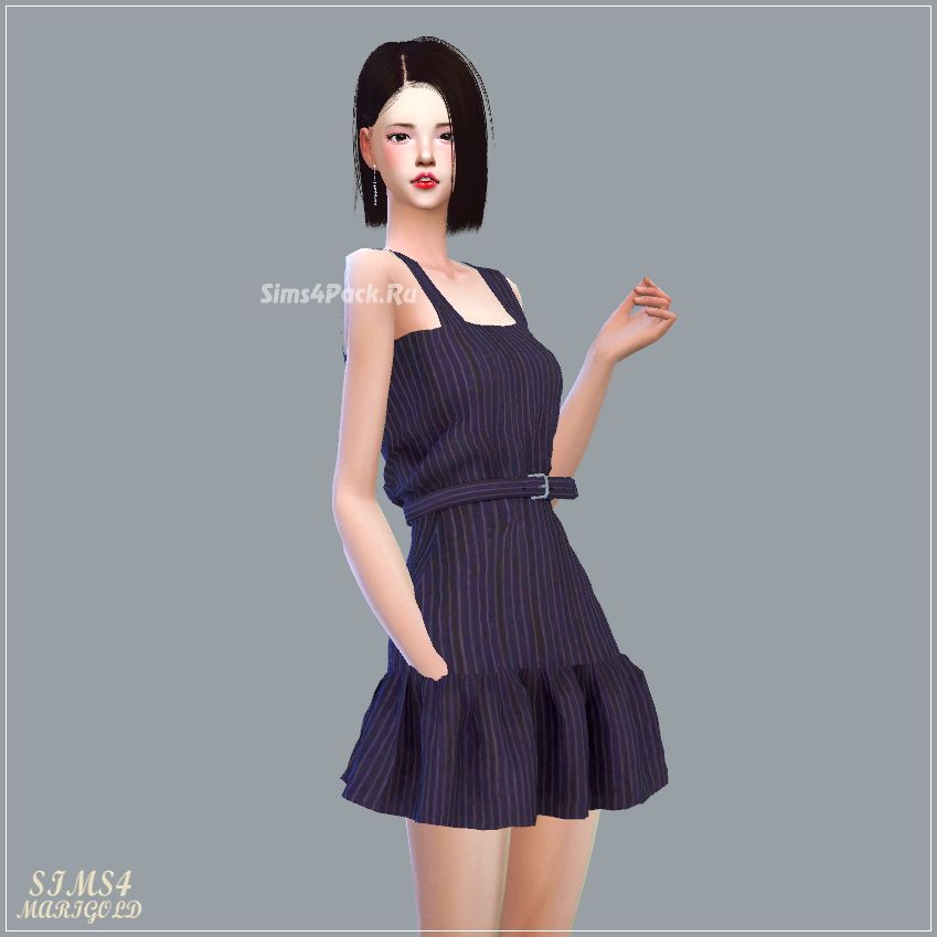 Платье "Belt Sleeveless Mari Dress"