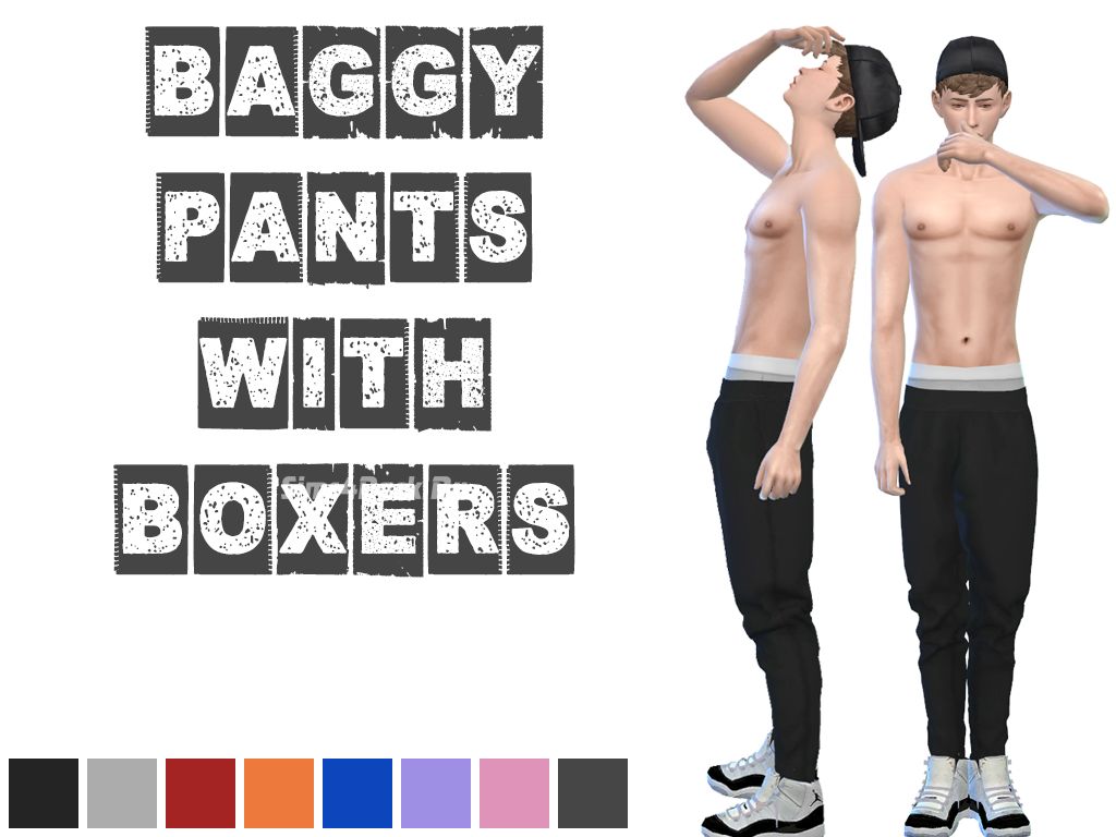 Мужские мешковатые брюки "Baggy Pants with Boxers"