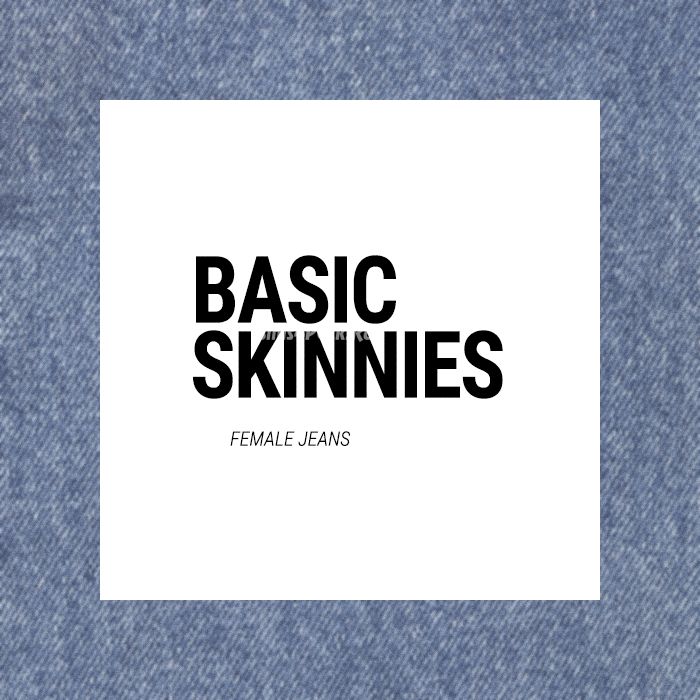 Скинни-джинсы "basic skinnies"