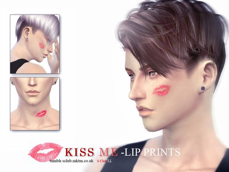 Следы от поцелуя "KISS ME"
