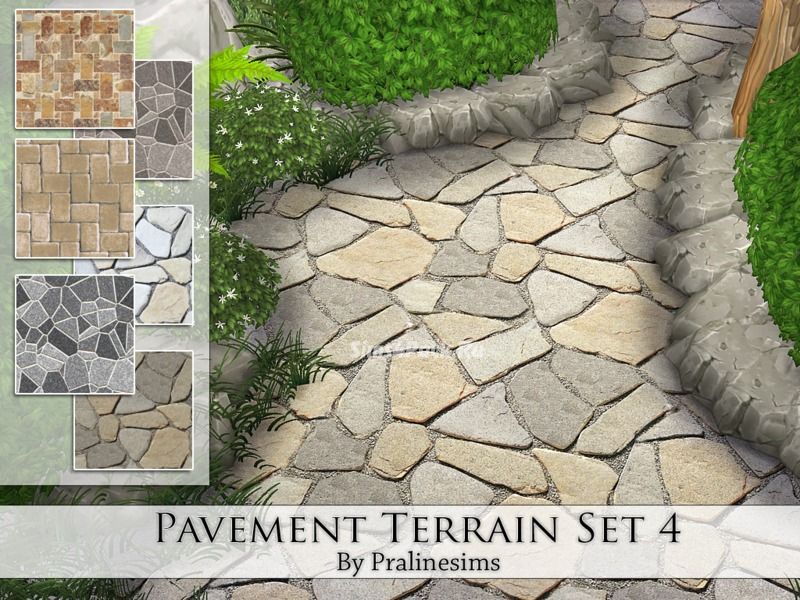 Покрытие для участка "Pavement Terrain Set 4"