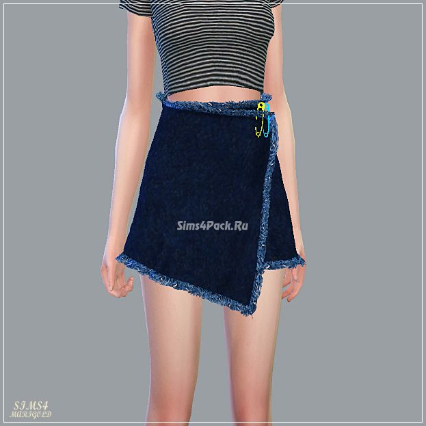 Юбка "Pin Wrap Mini Skirt"