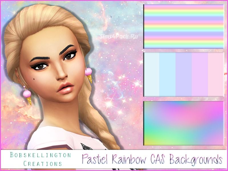 Фоны для CAS "Pastel Rainbow"