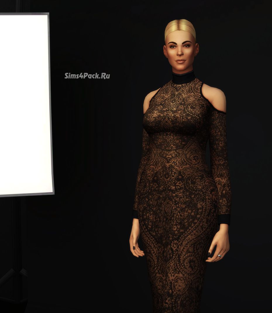 Платье "Cut-out Mid-Lace Dress"