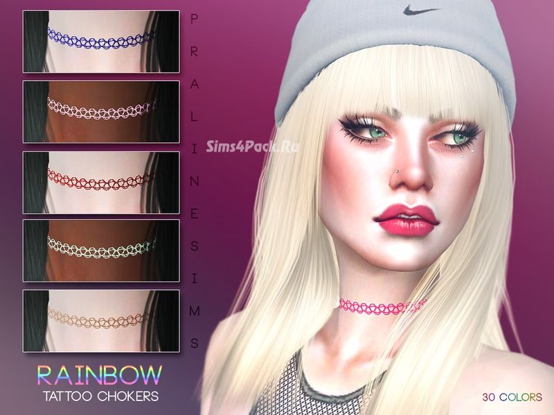 Чокер "Rainbow Tattoo Chokers"