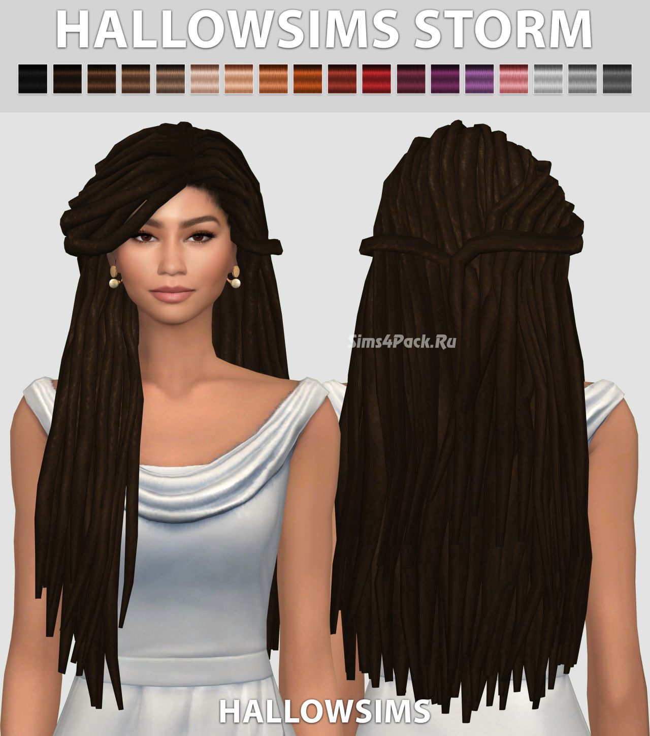 Прическа "HallowSims Storm"