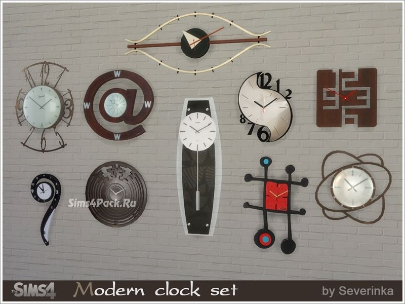 Набор настенных часов "Modern clock set"