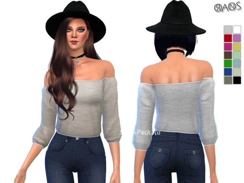 Топ "Off-Shoulder Cropped Top"