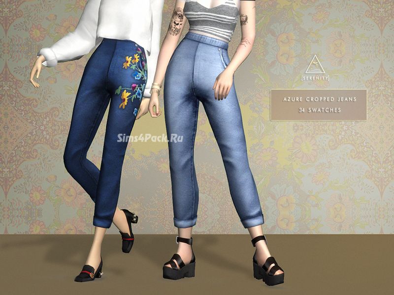 Джинсы "Azure Cropped Jeans"
