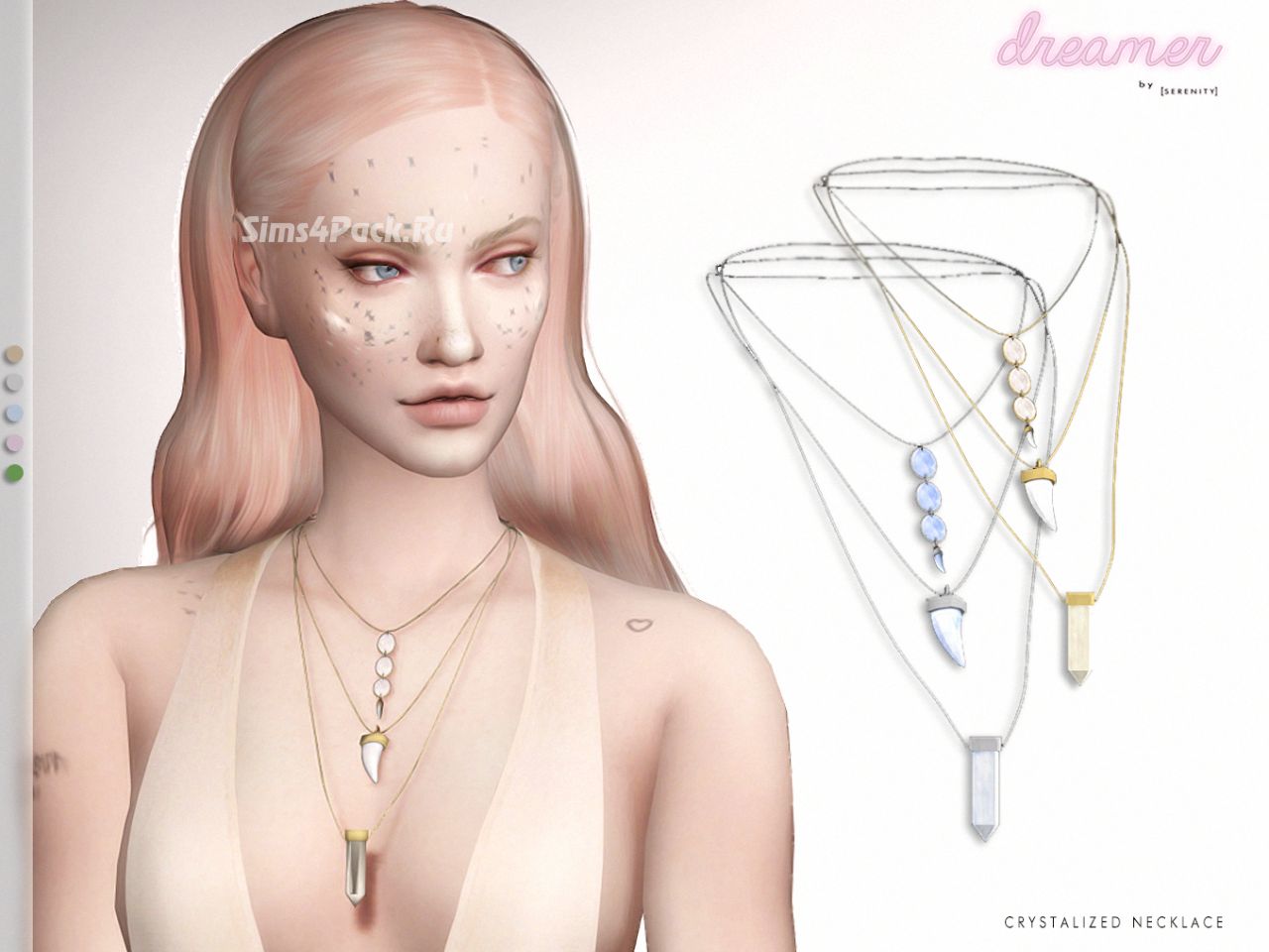 Комплект кулонов "CRYSTALIZED NECKLACE [ DREAMER COLLECTION ]"