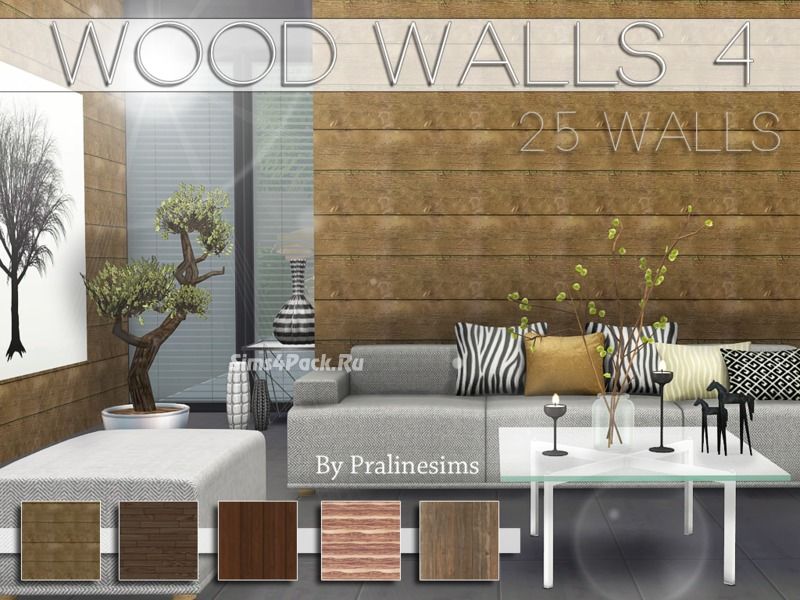 Набор настенных покрытий "Wood Walls 4"