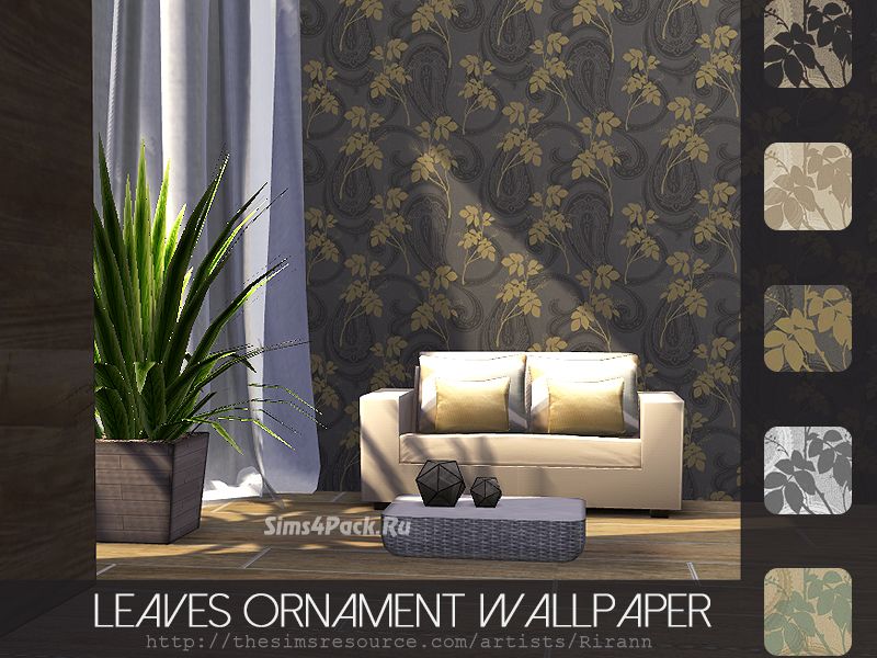 Обои "Leaves Ornament Wallpaper"