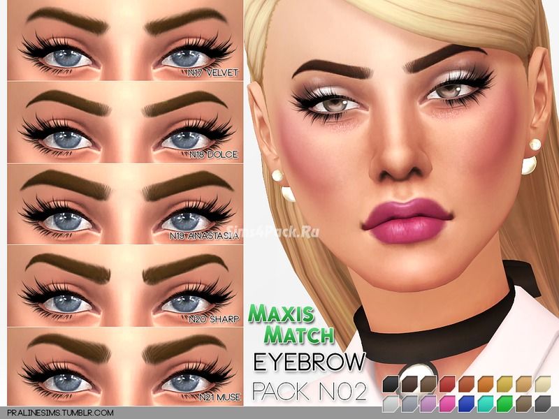 Набор бровей "Maxis Match Eyebrow Pack N02"