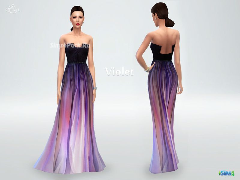 Платье "Silk ombre gown Violet"