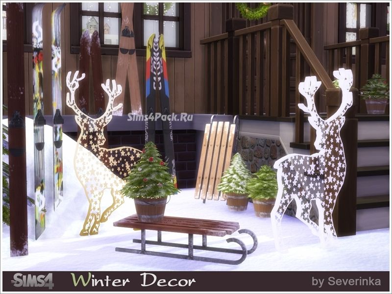 Новогодний набор уличного декора "Winter Outdoor Decor set"